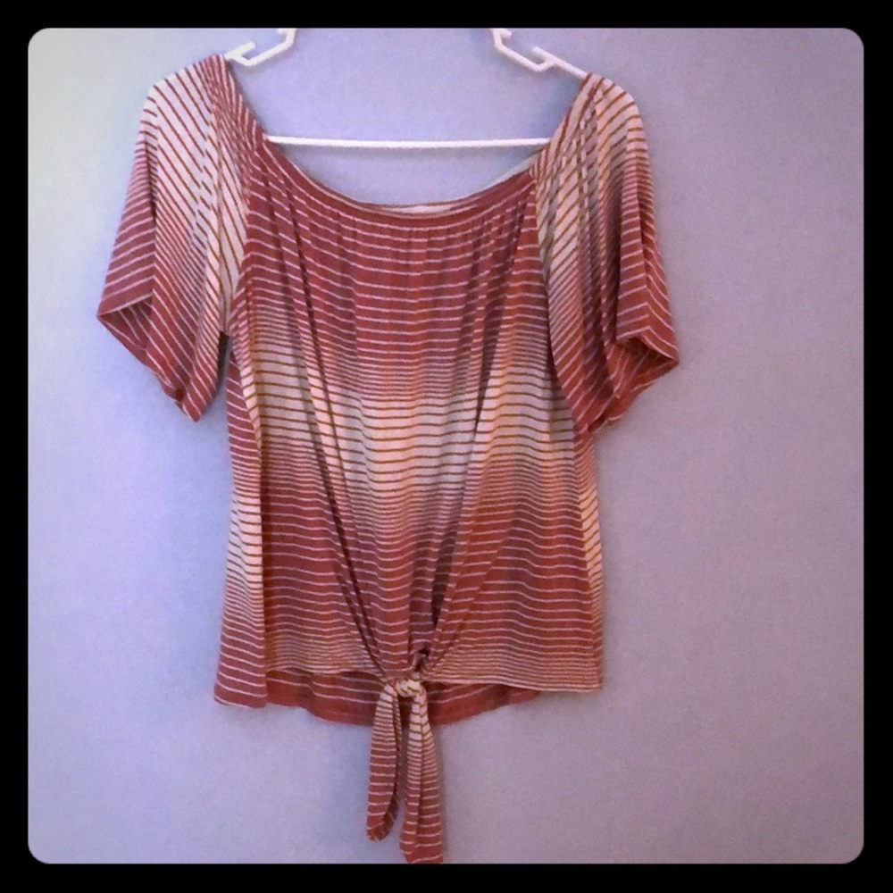 Off the Shoulder Striped Top